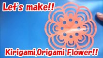 How To Make Origami,Kirigami Flower Tutorial! Paper Crafts DIY Ideas