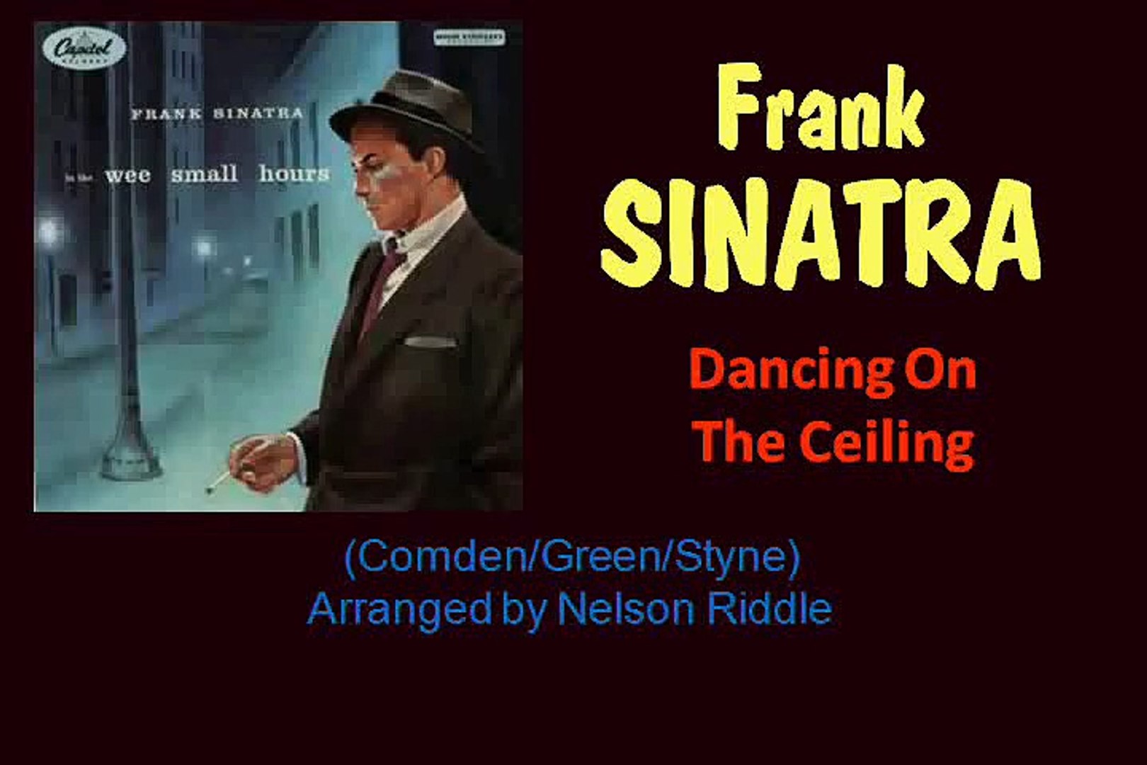 Dancing On The Ceiling Frank Sinatra With Lyrics Video