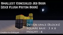 Most Compact 2x2 Flush Piston Door (Jeb Door) [Tutorial]