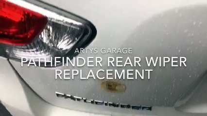 HOW TO replace NISSAN PATHFINDER rear wiper blade