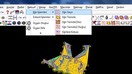 NETCAD  EN KESİT BOY KESİT ÇİZİMİ