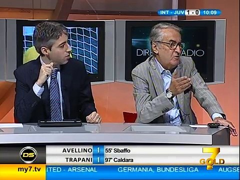 Diretta Stadio 7Gold (INTER JUVENTUS 1-2) Oppini e Paolino esultanti