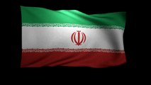 3D Rendering of the flag of Iran waving in the wind.