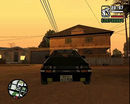 GTA san andreas toyota AE86 trueno mod initial d