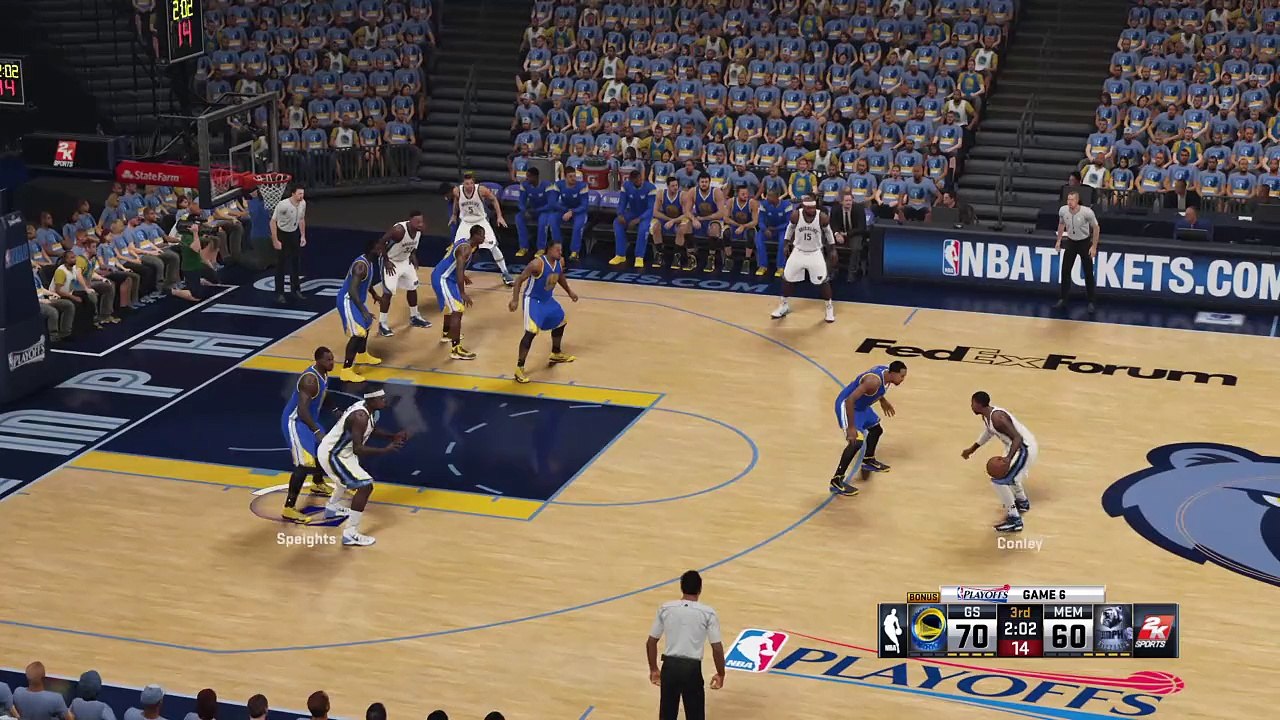 WARRIORS vs GRIZZLIES - Luis Presa (warriors) West conference semifinal PLAYOFFS game 6-part 6 to 8