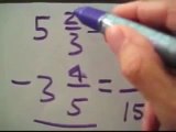 Subtracting Fractions with Unlike Denominators