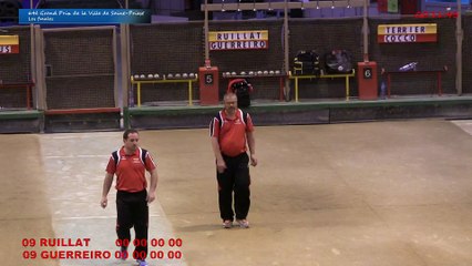 Mène 14, Finale du Grand Prix de la Ville, Ruillat contre Guerreiro, Sport Boules, Saint-Priest 2015