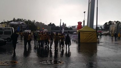 Llegaron aficionados del América