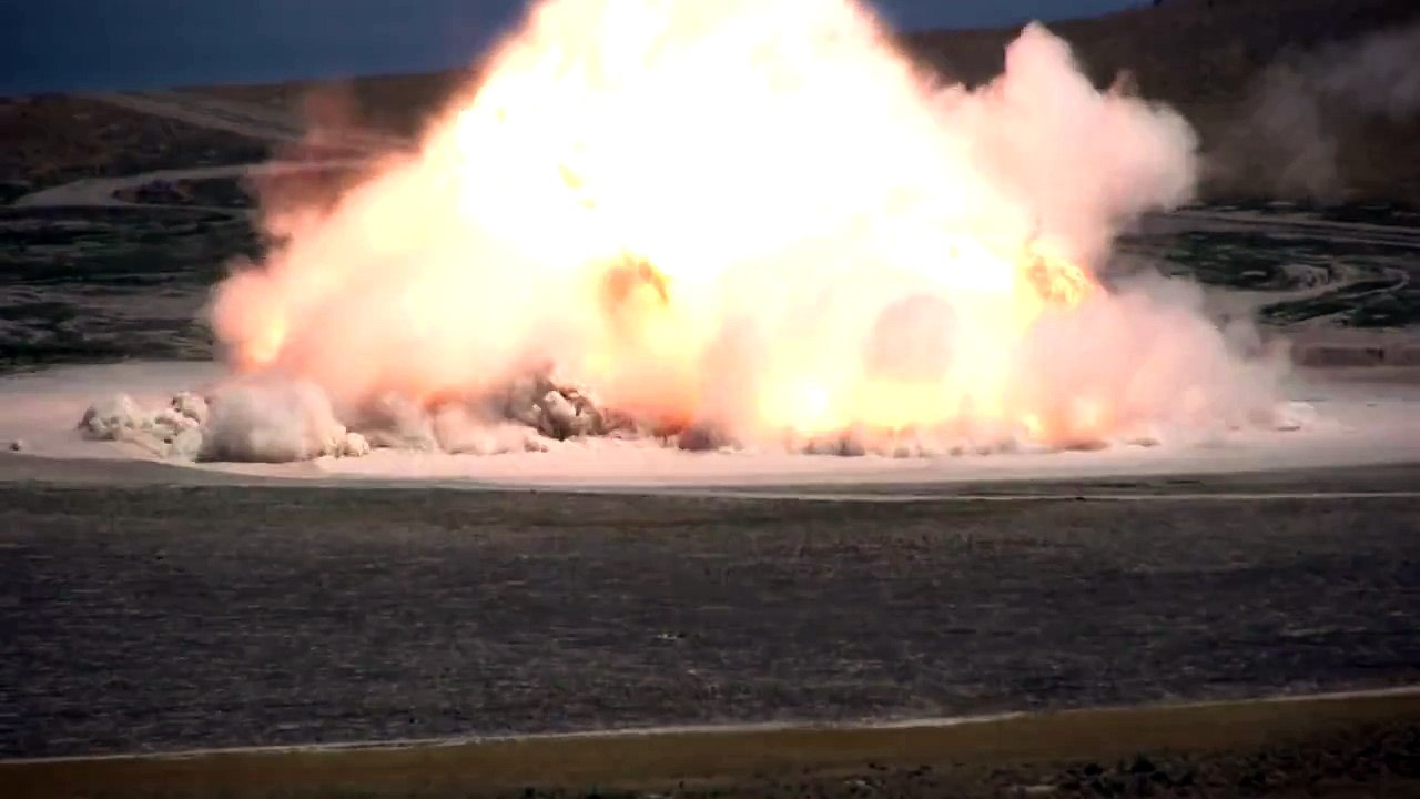 Huge Explosion and Shockwave