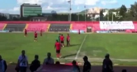 Turkish manager hires CRANE to watch play-off clash after being given nine-month ban