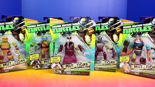 Teenage Mutant Ninja Turtles TMNT Mutations Leo Mikey Splinter Shreder Tiger Claw