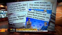 Laura Bush and Michelle Obama talk spotlight and criticism