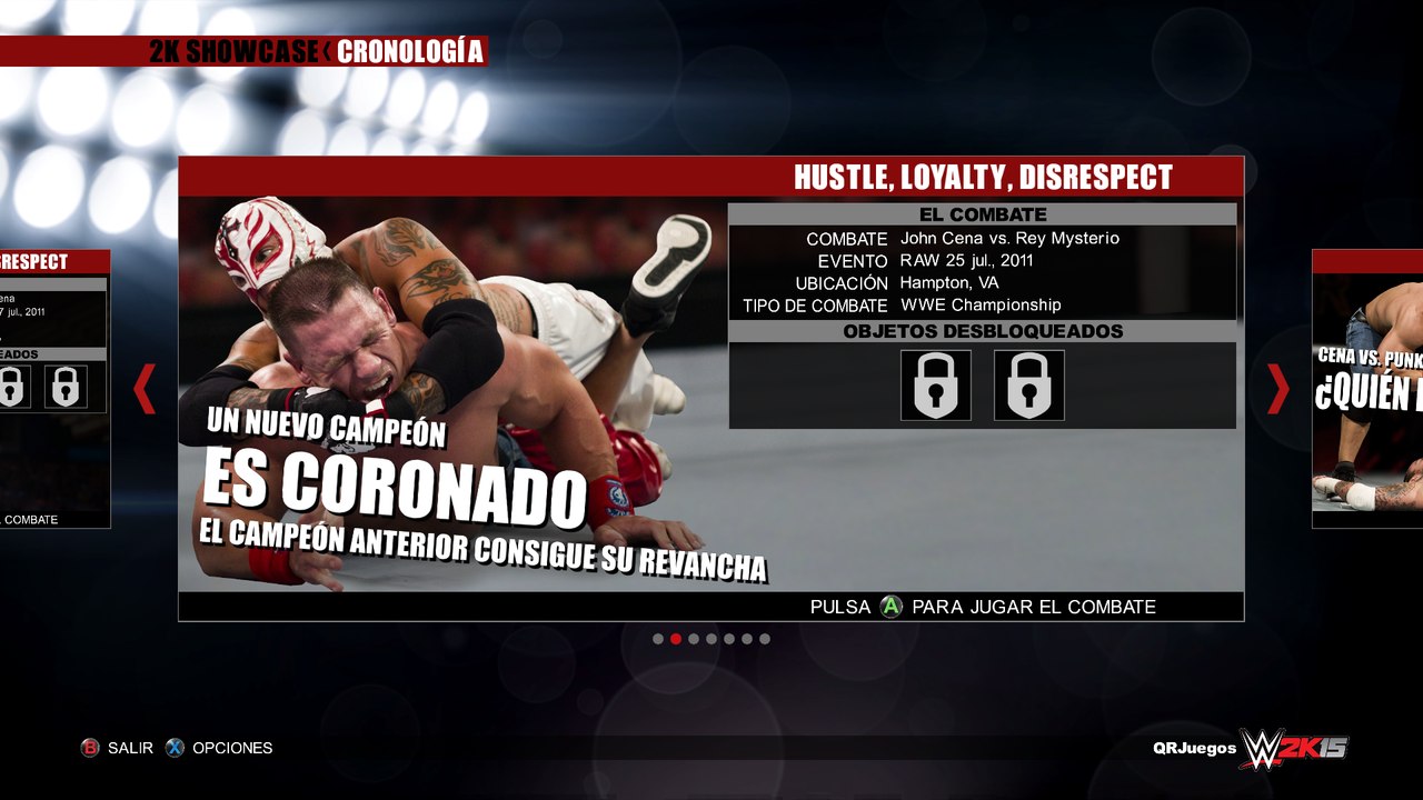 John Cena vs. Rey Mysterio - RAW - WWE Champsionship - WWE2K15