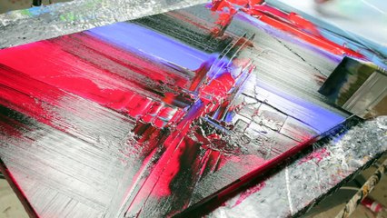 Abstract acrylic painting Demo HD Video - illuminating - by John Beckley