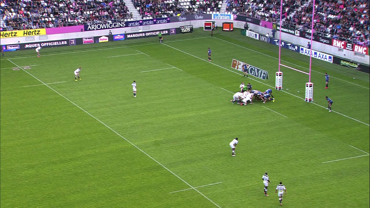 TOP14 - Paris - Montpellier: Essai Antoine Burban (PAR) - J25 - Saison 2014/2015