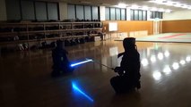 Combat de Kendo avec des sabres lasers