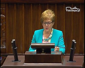 Poseł Maria Zuba - Wystąpienie z dnia 14 maja 2015 roku.