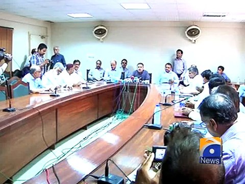 Karachi is facing 45 crore gallon water shortage, reveals Sharjeel Memon-Geo Reports-17 May 2015