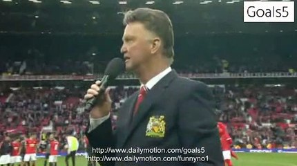 L. van Gaal final speech on OLD TRAFFORD 17-5-2015