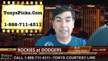 Colorado Rockies versus LA Dodgers Betting Lines MLB Free Pick Prediction Odds Preview 5-17-2015