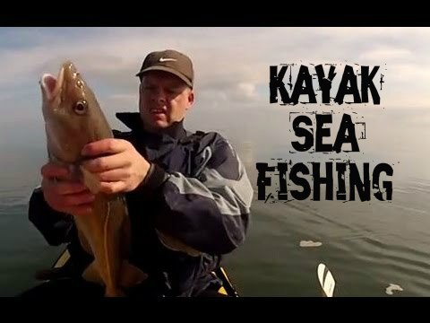 Kayak Fishing - Kayak Sea Fishing off Skinningrove UK in an Ocean Kayak - GoPro