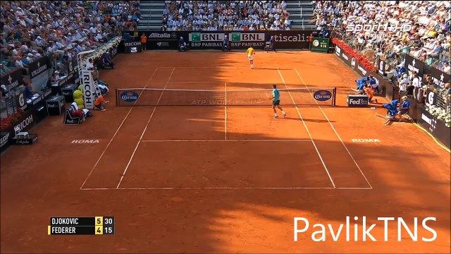 Roger Federer vs Novak Djokovic Highlights Final - Rome Open 2015 - ateeksheikh