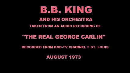 BB King "The Real George Carlin" TV Special NBC 1973