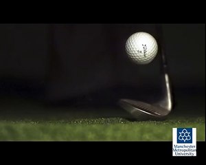 Golf impacts - Slow motion video