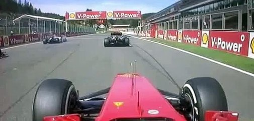 F1 2012 Belgium Spa Start Crash Onboard