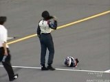 Danica Patrick angry at Michigan 2006 IRL