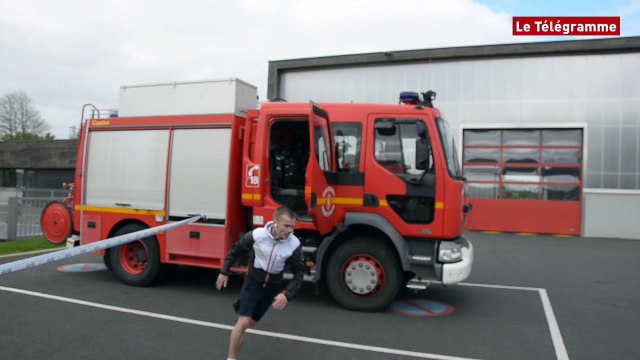 Landerneau. Course à pied et VTT à la caserne des pompiers