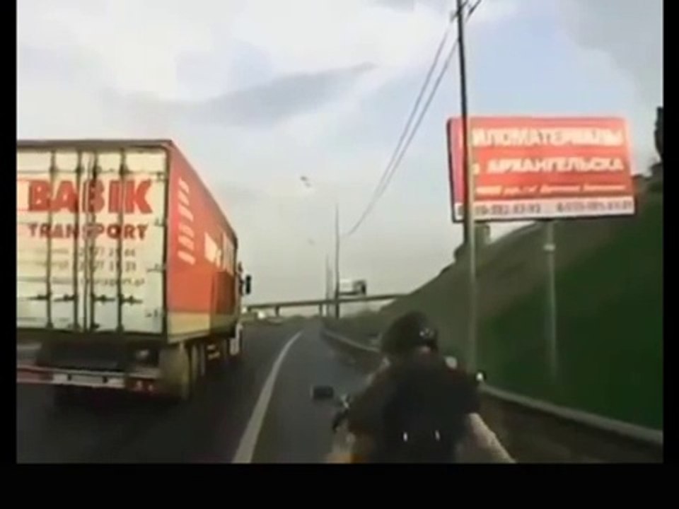 A biker made love on his bike and on motorway