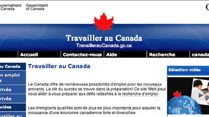 L'outil Travailler au Canada - Tutoriel