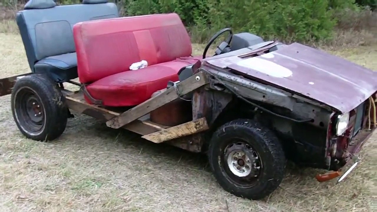 Homemade Wooden Jeep Crossover start and drive