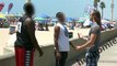 Guy trying to KISS RANDOM Guys at the Beach! Original Versio