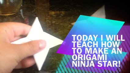 How to make a Origami Ninja Star!