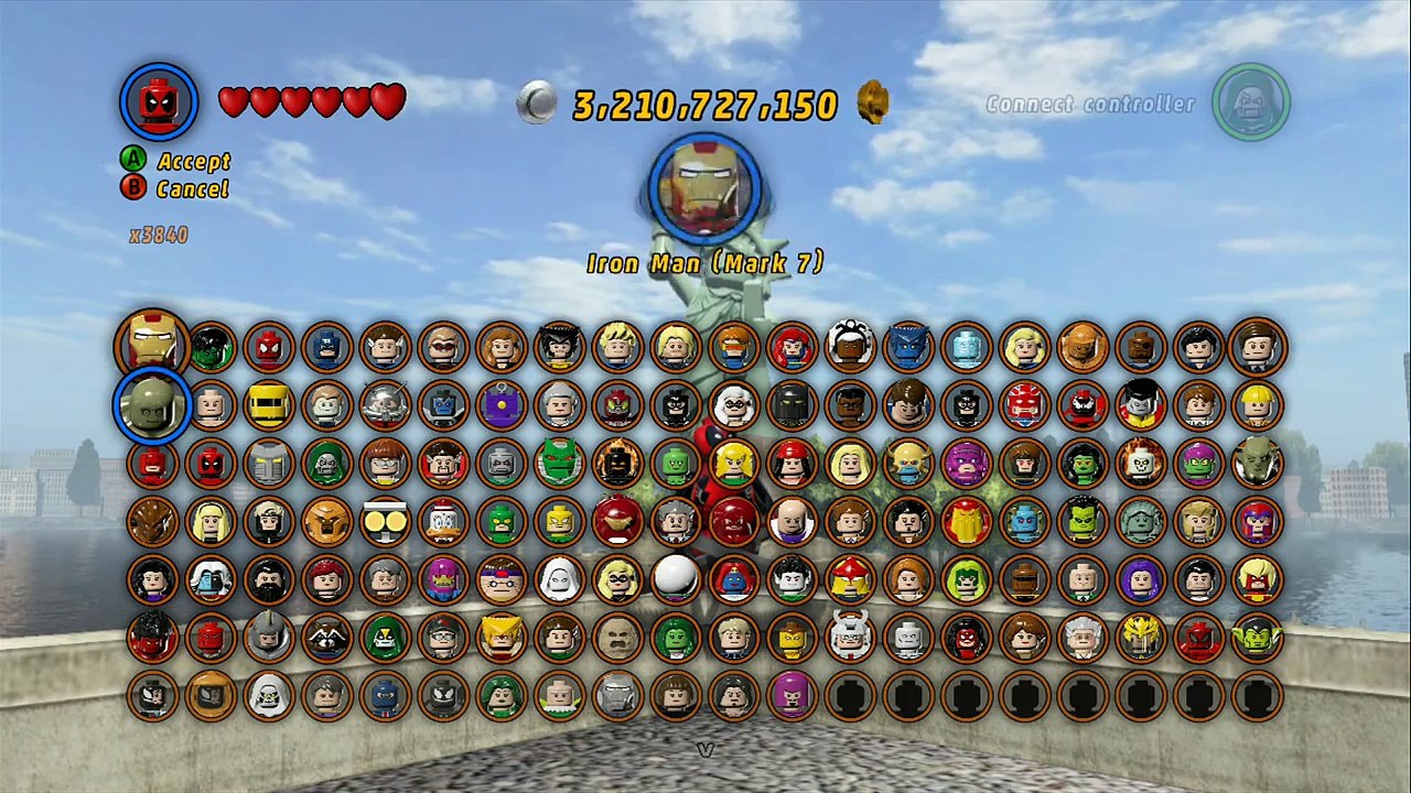 LEGO Marvel Super Heroes - All Playable Characters Unlocked (Complete Grid) video Dailymotion