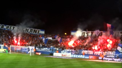 Ambiance et buts à Furiani  Bastia-Caen samedi 16 mai 2015