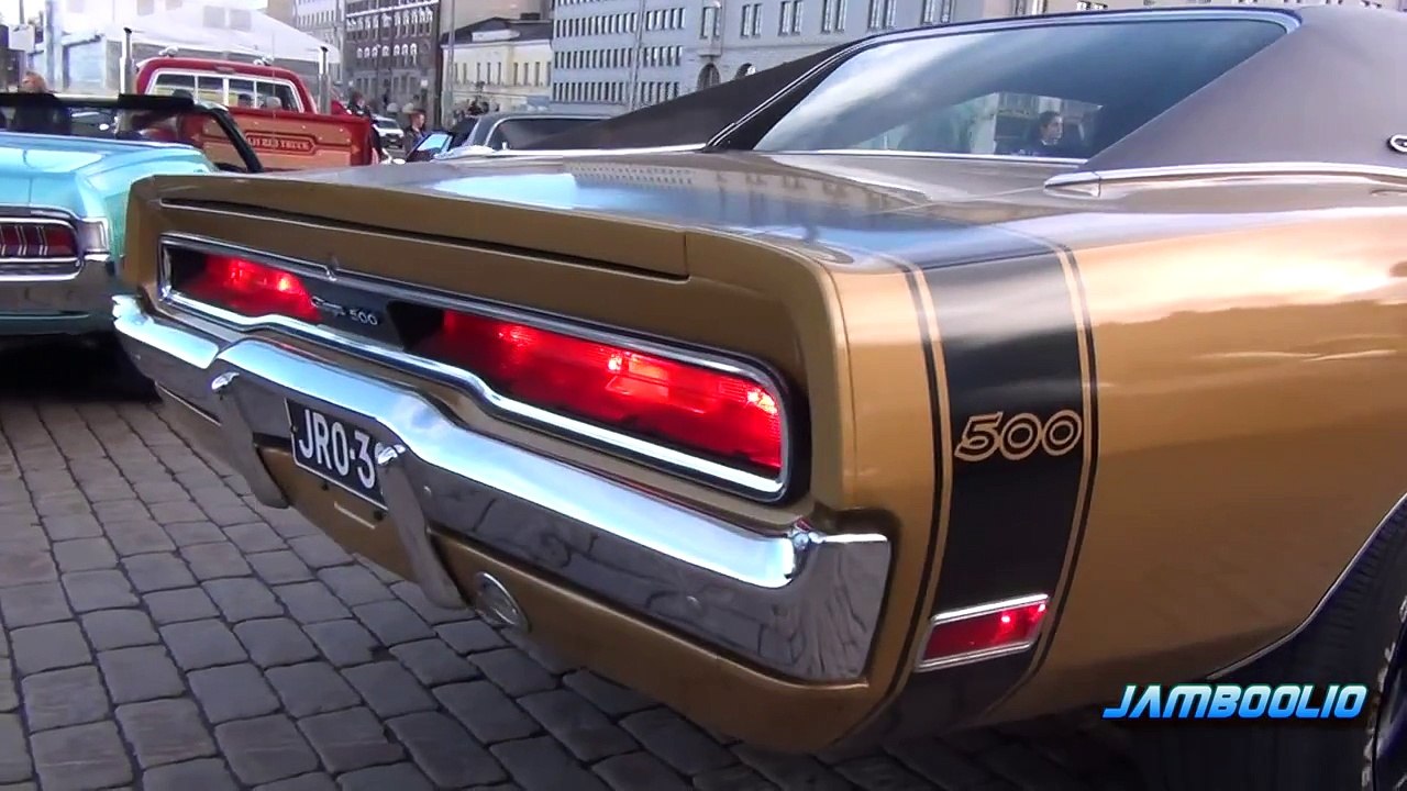 AMERICAN MUSCLE!! 1970 Dodge Charger 500 - brutal V8 and exhaust sound!