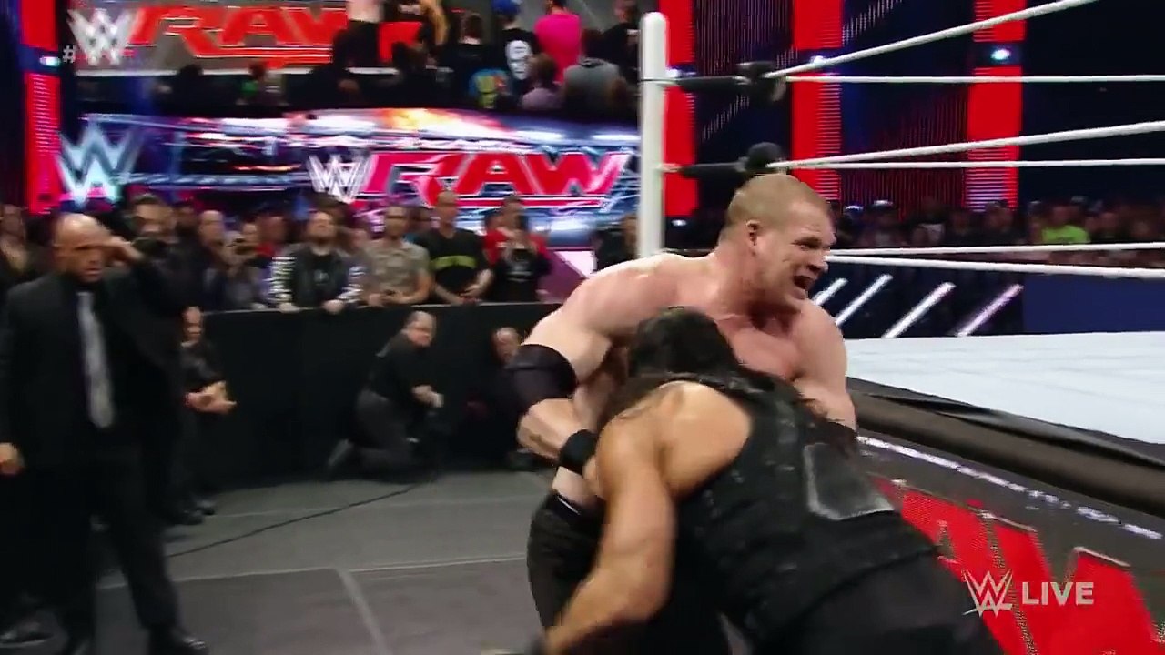 Randy Orton & Roman Reigns vs. Kane & Seth Rollins_ Raw, April 27, 2015
