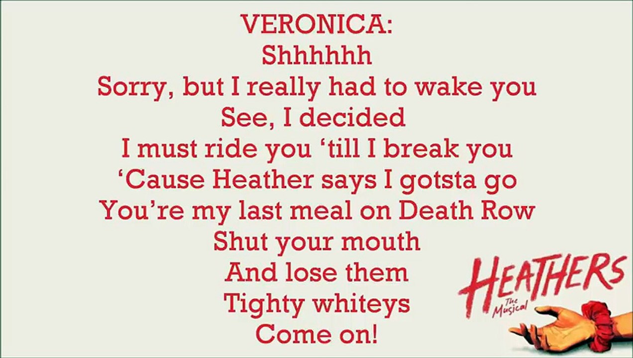 Dead Girl Walking Heathers The Musical LYRICS Vidéo Dailymotion