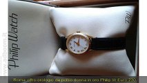 ROMA,    OROLOGIO DA POLSO DONNA IN ORO PHILIP W. EURO 230