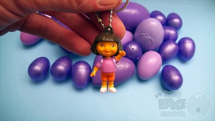 Learn Colours with Surprise Eggs!  PURPLE!