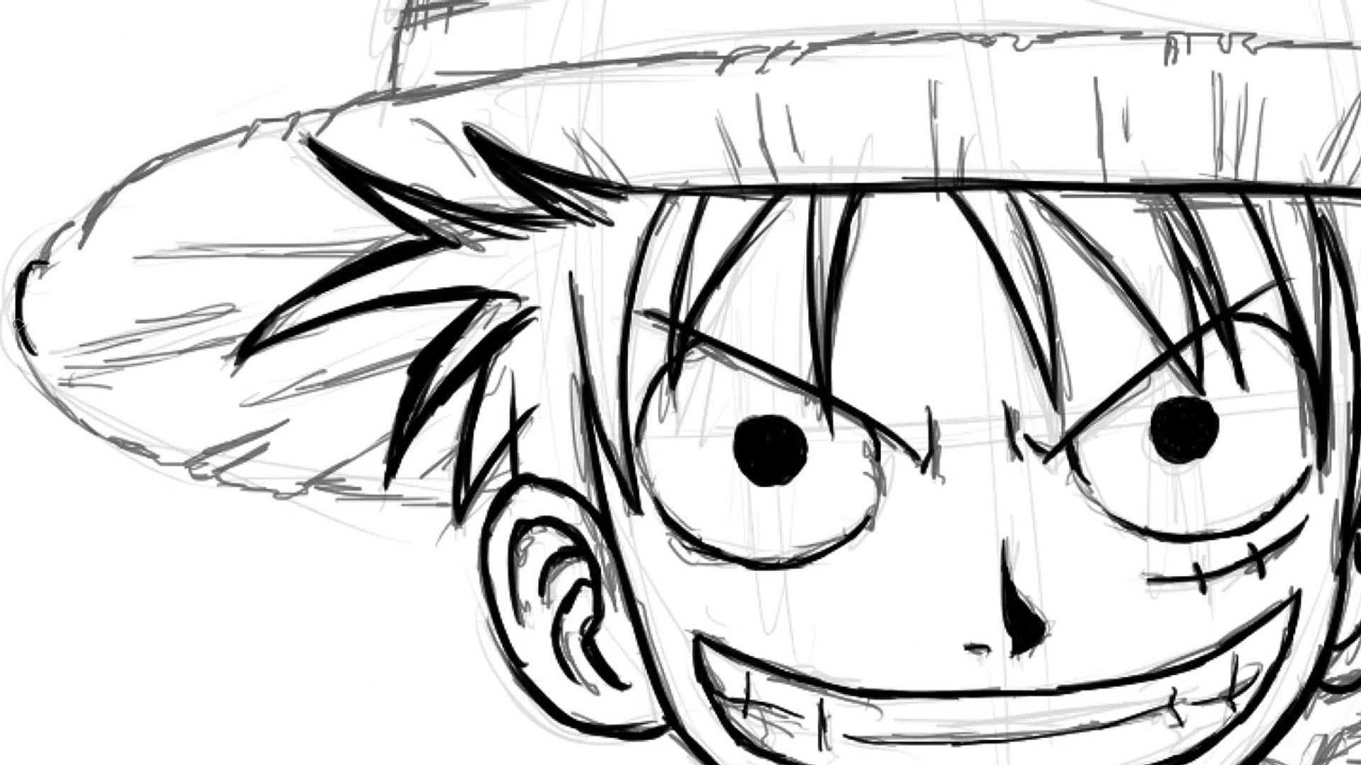 Drawing Monkey D Luffy One Piece Video Dailymotion