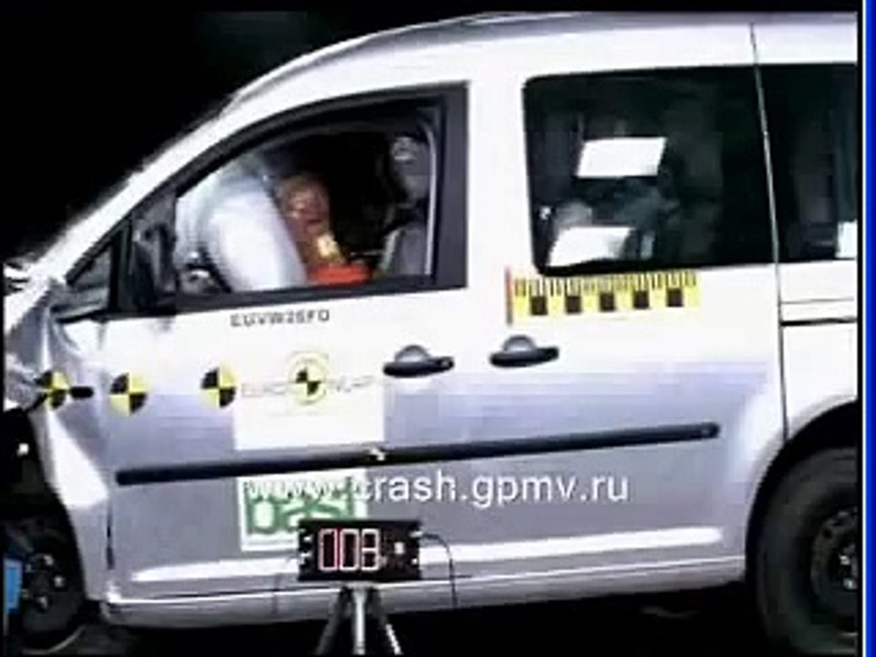 VW Caddy EuroNCAP crash test