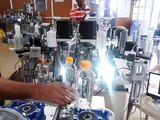 3 side sticker labelling machine with bottle orientor with camera