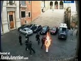 Woman Sets Herself on Fire