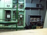 Electrical arc flash caused by overloaded transformer