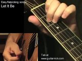 LET IT BE: Flatpicking Guitar lesson   TAB by GuitarNick