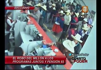 Cajeros del Banco de la Nación robaron S/.1 millón de Juntos